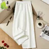 2026 Pantalones Jacquard de Moda para Mujer de Mediana Edad y Mayores, Pantalones Largos con Cintura Elástica, Pantalones de Pierna Ancha de Verano