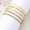 Joias Boêmia Minimalista Transfronteiriças Europeias e Americanas Conjunto Feminino de Corrente de Metal 13 Peças Corrente Multicamadas Pulseira Simples