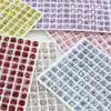Brincos de Zircônia Imitação Corte Rosa de Milênio de Oito Lados 6mm Diamante de Vidro Brilhante Acessórios de Unhas Portáteis