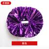 Pompones de Porrista Flor de Mano de Porrista Accesorios de Reunión Deportiva de Mano de Porrista Bola de Color con Mango Bola de Flor Metálica Brillante