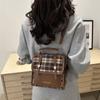 Mochila Escolar Casual Urbana de Moda 2025 Nueva a Cuadros Vintage Moda Colegio Senmeng Viaje Mochila de Mujer