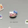 Gafas Llevando Lazo Gato Kt de Resina Colgante Funda de Teléfono Taza Térmica Parche Decorativo Accesorios DIY Transfronterizos Venta al por Mayor