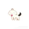 Colgantes Mixtos de 22 Animales de Dibujos Animados Perros, Joyería Linda para DIY, Accesorios de Aleación con Goteo de Aceite, Colgantes Pequeños, Dijes para Pulseras