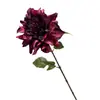 Flor de Dalía Artificial de Tallo Único para Boda y Decoración del Hogar, Accesorio de Fotografía, Flor de Dalía, Hermoso Crisantemo Oriental