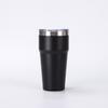 Suministro transfronterizo de termo portátil para coche de acero inoxidable de 16 oz, doble capa, de gran capacidad y al vacío.