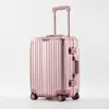 Maleta de marca alemana maleta con ruedas aleación de magnesio y aluminio maleta de viaje de mano gran capacidad para mujer de 20 pulgadas maleta con contraseña para hombre