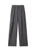 Pantalones Casuales Limpios de Estilo Occidental para Hombre, Pantalones Versátiles de Verano con Efecto de Caída, Modernos de Calle Sueltos Desestructurados Estilo Americano