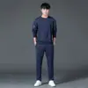 Conjunto Casual de Primavera, Estilo Coreano Moderno, Conjunto Oversized de Caimento Solto para Primavera e Outono, Terno Masculino Estiloso, Suporta Personalização com Letras e Bordados
