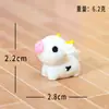 Adornos de Micro Paisaje Linda Vaquita Escritorio de Casa Coche Resina Manualidad DIY Decoración Pequeños Adornos Accesorios