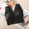 Sutiã de Dormir Sexy de Renda para Primavera e Verão para Mulheres, Lindo Top Tubinho nas Costas, Sem Aro, Anti-Exposição, Sutiã Confortável e Respirável de Comprimento Médio