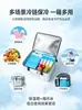 Caja aislada de papel de aluminio engrosado para exteriores, caja de entrega de cadena de frío, caja refrigerada para entrega de alimentos frescos y combinación de paquetes de hielo