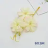 Pacote de Material de Fio de Flor Estrela de 3 Cabeças de Flor de Cerejeira Artificial para Casamento Caixa de Flores Materiais Auxiliares Conjunto de Decoração para Salão de Casamento Arranjo de Flores para Guia de Estrada