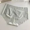 Calça-mascote nude ultrafina 3D tridimensional pêssego respirável sem costura secagem rápida entrepernas seda de amoreira virilha cuecas de alta elasticidade para mulheres