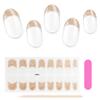 Glitter Francês Gel UV de Segunda Geração Adesivos de Manicure À Prova d'Água Longa Duração Semi-Cozidos Semi-Curados Adesivos de Unha Adesivos de Unha Clareadores