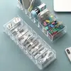 Caixa de Armazenamento para Cabo de Carregamento de Dados e Fone de Ouvido, Caixa de Armazenamento Compartimentada Organizada, Economiza Espaço, Empilhável, Também Pode Ser Usada para Armazenamento de Maquiagem