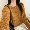 El popular suéter de seda brillante de este año para mujer, nuevo estilo coreano otoño/invierno 2026, corte holgado, elegante, rejuvenecedor, suave y acogedor, camiseta básica de punto
