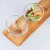 Fábrica de Origen Ensaladera Transparente Espesa para Snacks Hogareña de Vidrio para Frutas