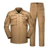 Traje de exterior de 728 piezas para hombre, de manga larga, uniforme de instructor de entrenamiento al aire libre, traje de camisa táctica de camuflaje, fabricante, venta al por mayor
