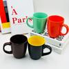 Caneca Estufada Esmaltada Colorida Cerâmica Publicitária com Logo Criativo Caneca de Água Dopamina Presente Moderno Minimalista