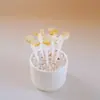 Zibo vidriado de colores adornos pequeños hechos a mano hoja de loto brotes de loto hongo rocío de lluvia maceta manualidades decorativas de escritorio
