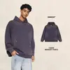 Sudadera para Hombre Bk Splash Tinta Degradado Spray Lavado 465g Degradado Lavado Rasgada Botón de Presión Metálico Sudadera Casual