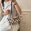 Bolsa de Axila Polka Dot da Moda para Mulheres, Nova Bolsa Versátil Estilo Dumpling da Moda, Bolsa Croissant de Mão Super Popular