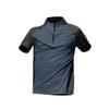 Camiseta de manga corta con cuello vertical y media cremallera para hombre, polo deportivo informal para exteriores, ajustado, a la moda, novedad de verano
