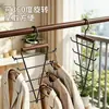 Perchero de ropa de madera maciza en forma de V de doble cara con ganchos, ahorrador de espacio, multifuncional, para almacenamiento en dormitorios