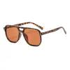 Gafas de Sol de Doble Puente Nuevo Vintage Transfronterizas, Gafas de Sol de Marco Grande de Moda y Simples, Lentes de Estilo Oceánico de Moda