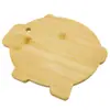 Tabla de cortar de bambú de dibujos animados para comida de bebé, Tabla de cortar de clasificación de doble cara para cortar frutas, Tabla de cortar doméstica de cocina