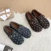 Sapatos Birkenstock Femininos Polka Dot Plus Lã Sola Grossa 2026 Outono Novo Estilo Fundo Plano Temperamento Casual Comute Sapatos Individuais