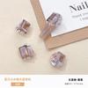Arte de unhas de gelo de verão cristal em pilha joia de diamante através da cor açúcar ovo de pombo unha broca de unha rosa em pilha bola de diamante produto acabado