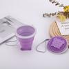 Fabricante de Silicona al por Mayor Color Sólido Mini Taza Plegable de Viaje Retráctil Taza para Beber al Aire Libre Taza Retráctil de Silicona