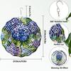Fl001-024 Transfronterizo Amazon PVC Giratorio 3D Carrillón de Viento Decoración Exterior para Jardín Adorno Colgante con Patrón Colorido