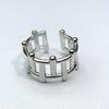 Anillo de apertura de acero de titanio antiguo de gran venta que no se desvanece, diseño de nicho para amantes del anillo de acero inoxidable, joyería al por mayor