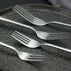 Suministro Directo de Fábrica Vajilla Creativa de Acero Inoxidable 410 Tenedor para Comida Occidental Cuchara para Bistec de Hotel Tenedor para Fruta Venta al por Mayor de Pastel de Luna