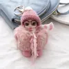 Nuevas muñecas de dormir de moda, lindos colgantes para llavero, accesorios para bolsos de pareja, regalos al por mayor para puestos callejeros y máquinas de garra