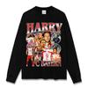 Fútbol Transfronterizo Harry Kane Harry Kane Camiseta de Manga Corta Estampada Sudadera con Capucha de Cuello Redondo Pesada