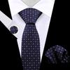 Corbata de Negocios para Hombre Pañuelo de Bolsillo Traje Vestido Banquete Camisa Rojo Negro Polo Lunares Cuadros Corbata de 8cm