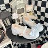Zapatos Mary Jane Nuevo Tacón Grueso Zapatos Pequeños de Cuero Lolita 2025 Aumentadores Versátiles Aspecto Adelgazante Retro Punta Redonda Estilo Británico