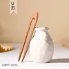 Palillo de madera seleccionado a mano, placa de palillo de madera, pelo, alto sentido, accesorios de ropa china antigua, nueva generación 2022 de grabado