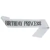 Nueva Moda Brillante Princesa de Cumpleaños Correa para el Hombro Cinturón de Etiqueta Insignia Set de 2 Piezas Princesa de Cumpleaños