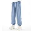 Pantalones para Niñas Verano Delgados Pantalones Deportivos para Niños 2025 Nuevos Pantalones Casuales para Niños Mayores Pantalones Antimosquitos Ropa de Verano de Seda de Hielo