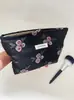 Bolsa de Cosméticos Nueva Vintage con Flores de Alta Calidad Bolsa de Lona de Gran Capacidad Bolsa Interior para Mujer Exquisita Portátil Bolsa de Tocador