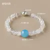 Pulsera de cristal natural con diseño original, pulsera de cristal Pixiu, súper siete negro dorado aguamarina, joyería de alta gama al por mayor
