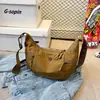 Bolsa de Tela Impermeable Ultraligera Estilo Japonés Unisex Versátil Bolso de Hombro Bolso Cruzado Multifuncional Nylon Ligero Impermeable Bolso de Cuerno