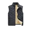 Comércio Exterior Masculino Roupas de Frio Estilo Outono/Inverno Lã de Cordeiro Outdoor Com Veludo Espessado Gola Alta Jaqueta Colete Masculino