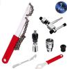 Juego de herramientas para reparación de bicicletas cortador de cadena para reparación de bicicletas clip de reparación llave para desmontaje de eje central de piñón libre accesorios