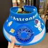 Chapéu de Sol Infantil com Ventilador, Chapéu de Sol de Verão Ultraman com Proteção Solar para Meninos, Meninos Bebês, Chapéu de Sol com Topo Aberto para Meninas