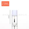 Garrafa de vidro redonda por atacado 5ml 10ml 15ml garrafa de esmalte de vidro garrafa vazia Garrafa de plástico de esmalte